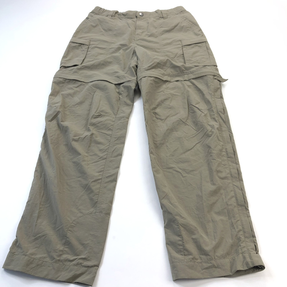 REI 10 (Fit 31W 31L) Convertible Zip Cargo Nylon Hiking Trek Trail Pants Beige
